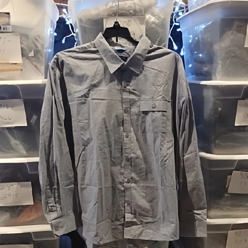 Van Heusen Gray Slim Fit Shirt - Picture 1 of 3
